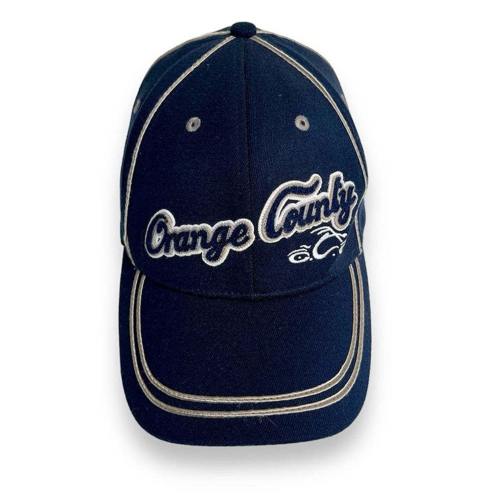 Vintage Bio-Domes Headgear Orange County Choppers Navy Wool Blend One Size Hat